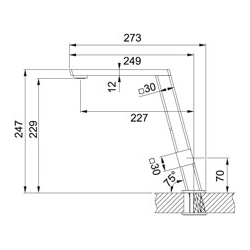 Bateria Franke FG 7048 chrom